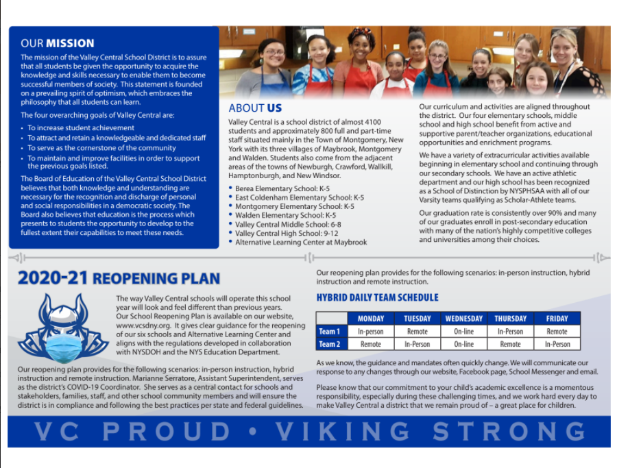 Viking Press Is Being Replaced With The Vcsd School Calendar And Guide Valley Central School District orange ulster boces calendar 2021 2022