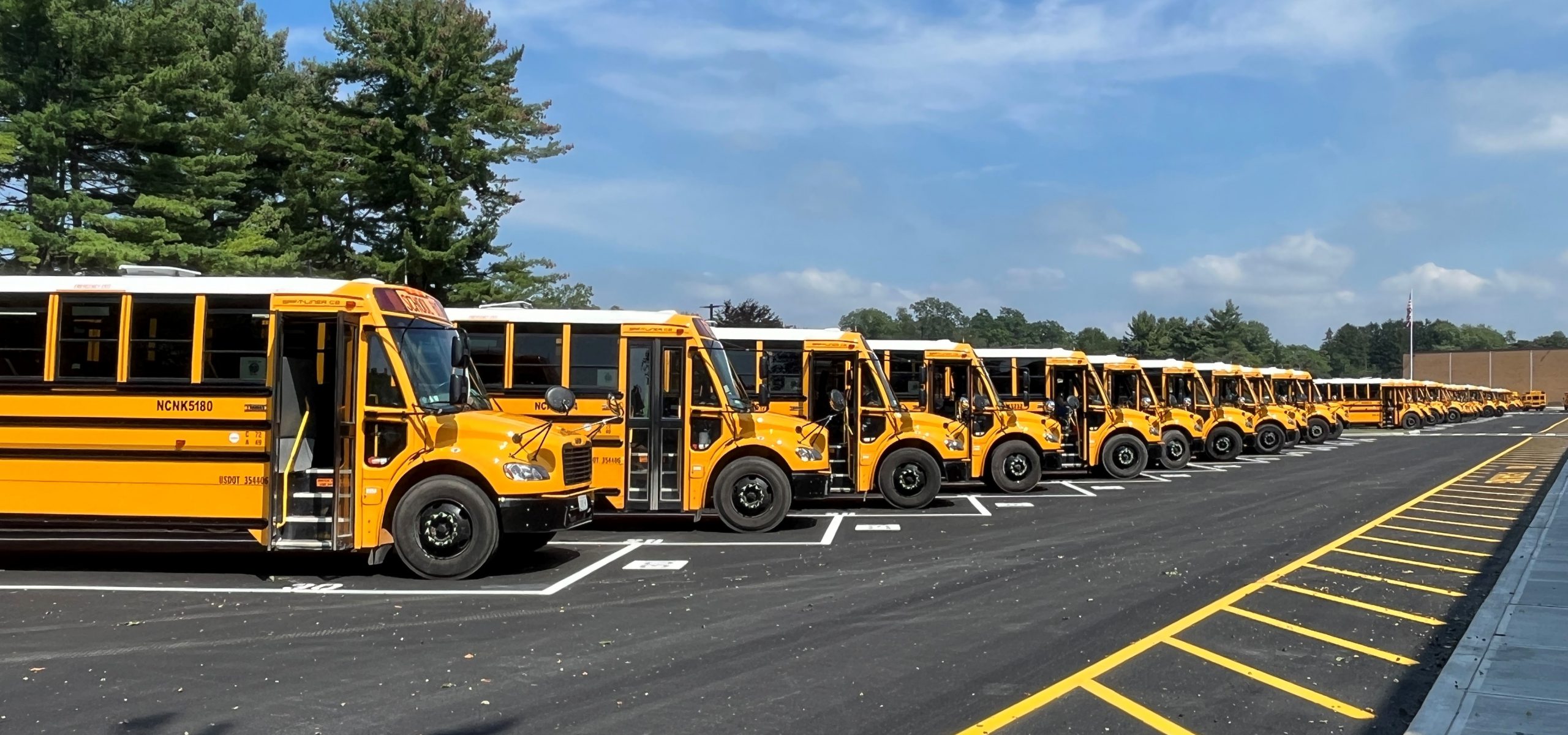 Bus line up at the HS/MS