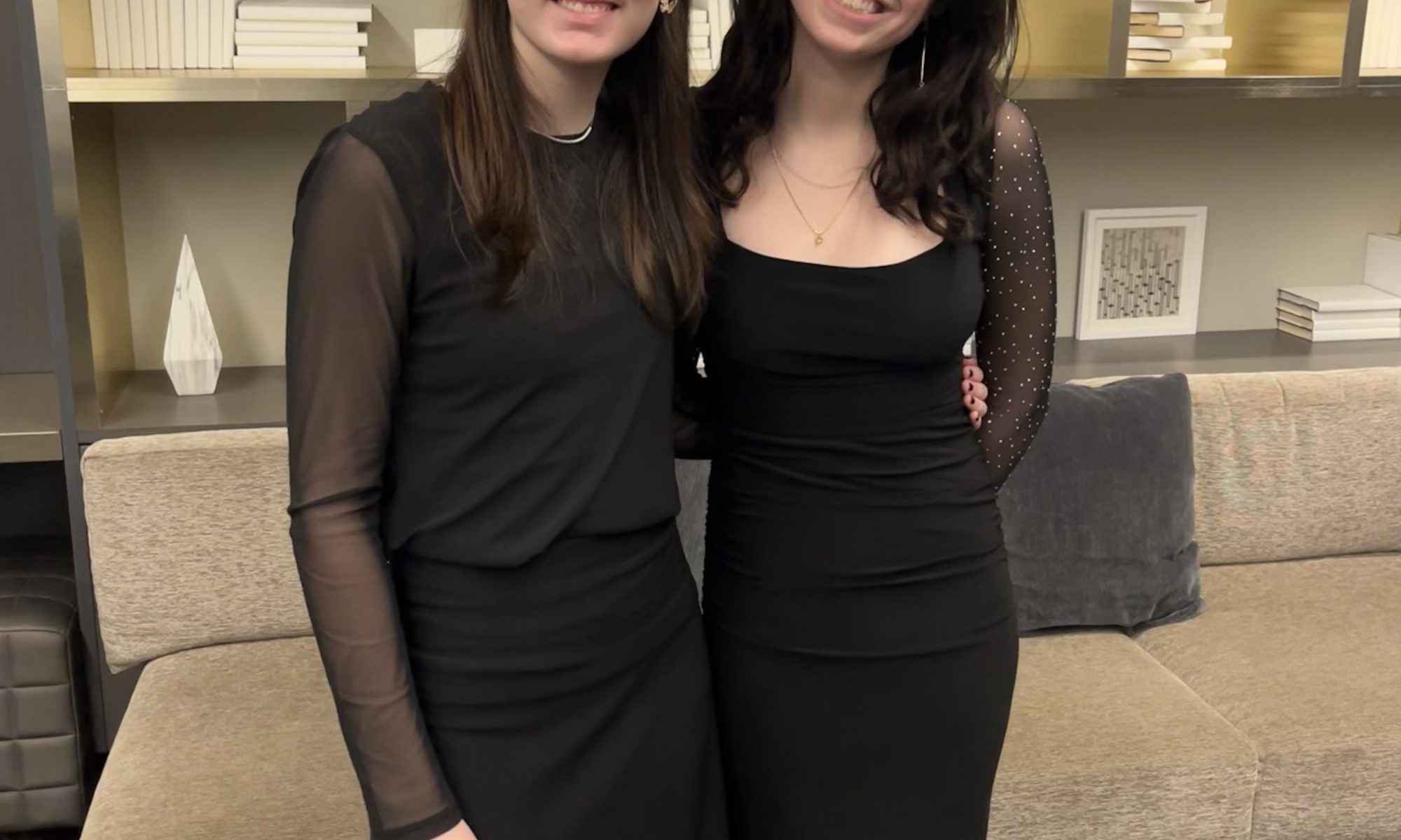 Two VC students are pictured before they take the stage at the NYS Band Directors Association Symposium concert this weekend.