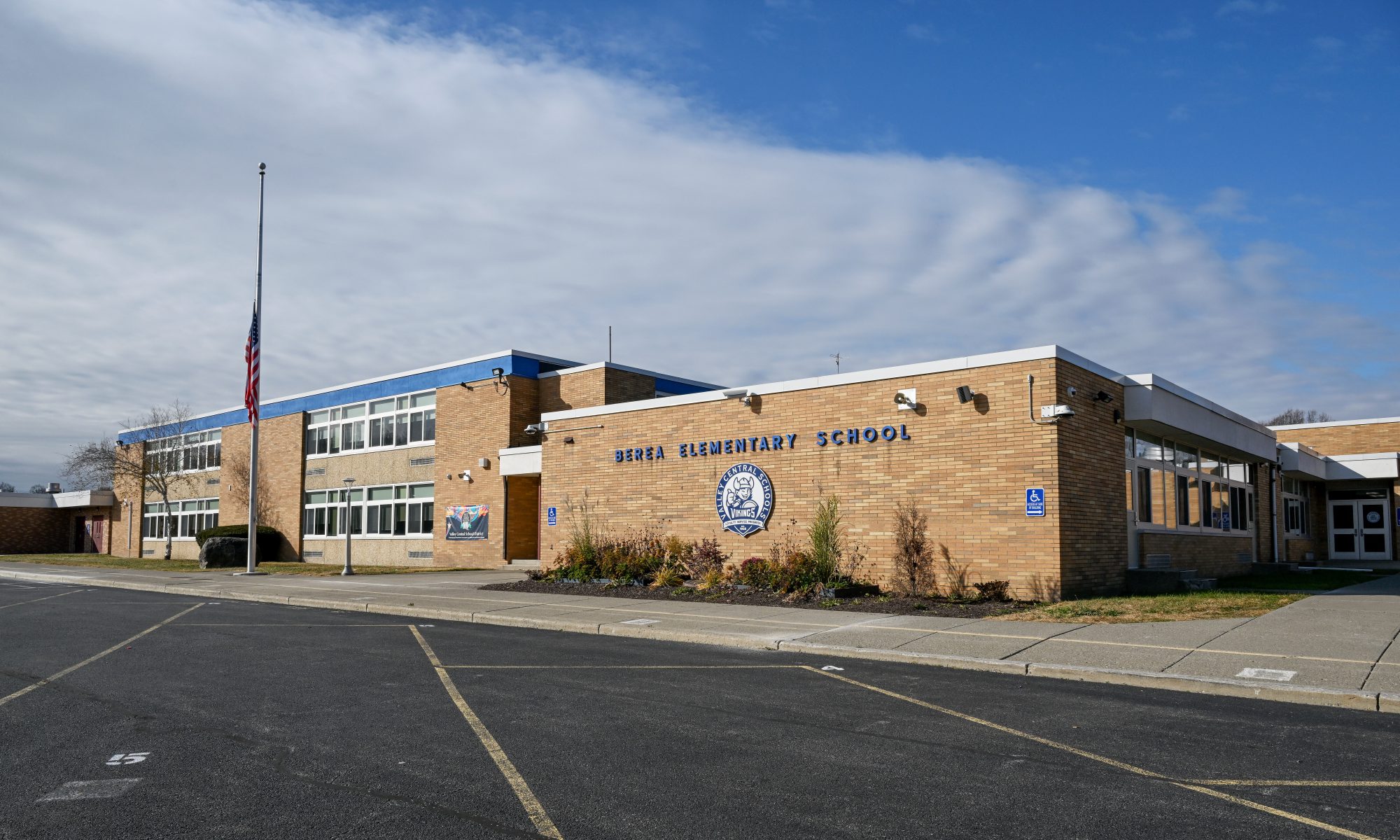 Berea Elementary School outside of the building.