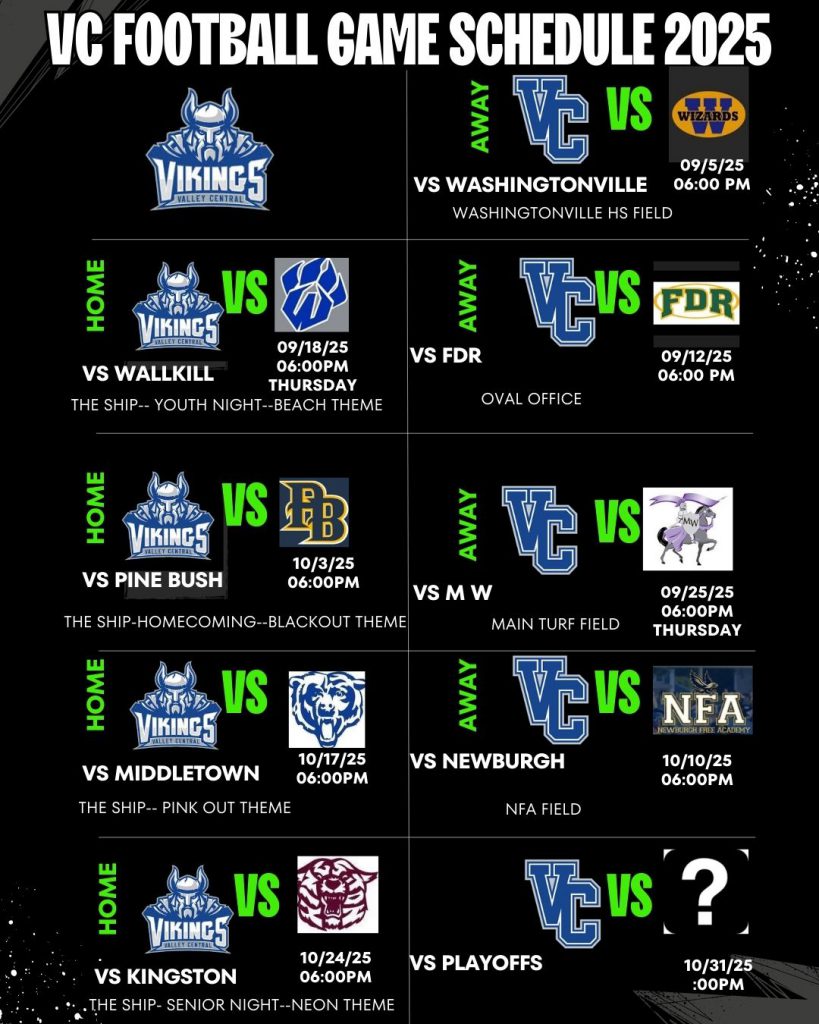 Football game schedule