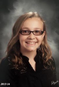 Megan Guidry when she was in Mrs. Garrison’s 5th grade class at East Coldenham Elementary School.
